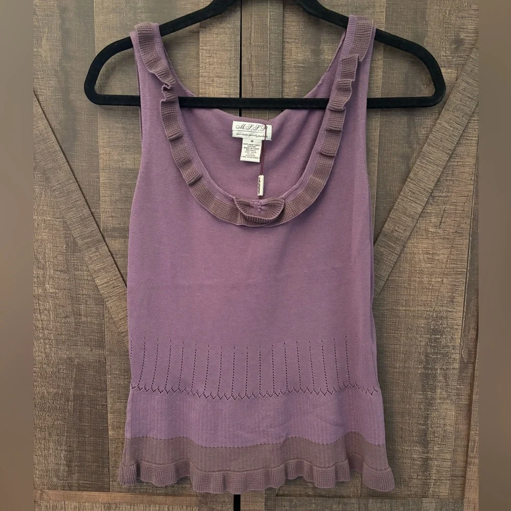 MSSP | Purple Knit Top NWT - Picture 2 of 9